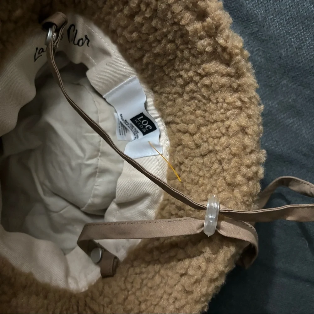 Lack Of Color Fuzzy Brown Kids Hat One Size